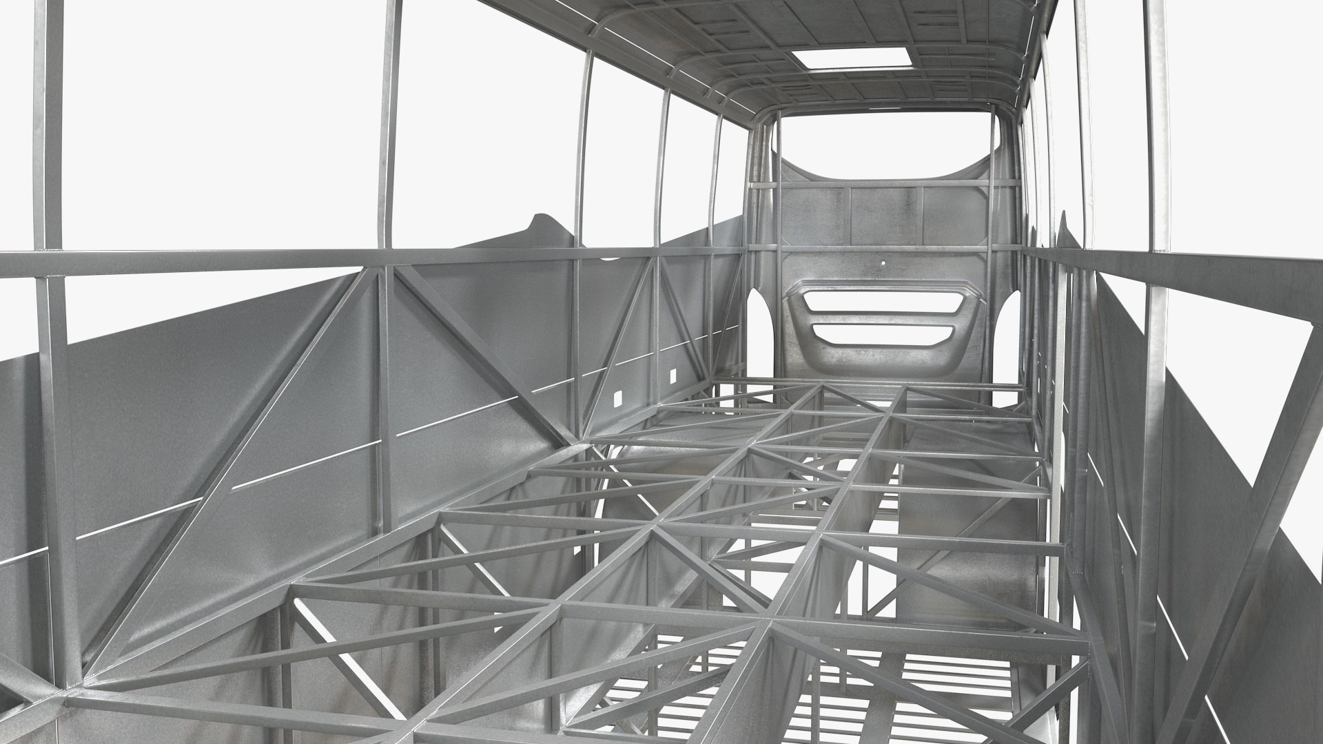 Coach bus body frame 3D TurboSquid 1596837