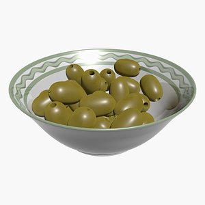 olives ceramic bowl 3D model