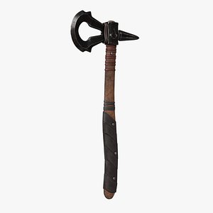 Realistic Tomahawk High-Detail Historical Design for Renders