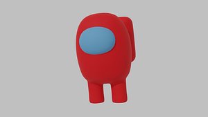 Among us Character red crewmate