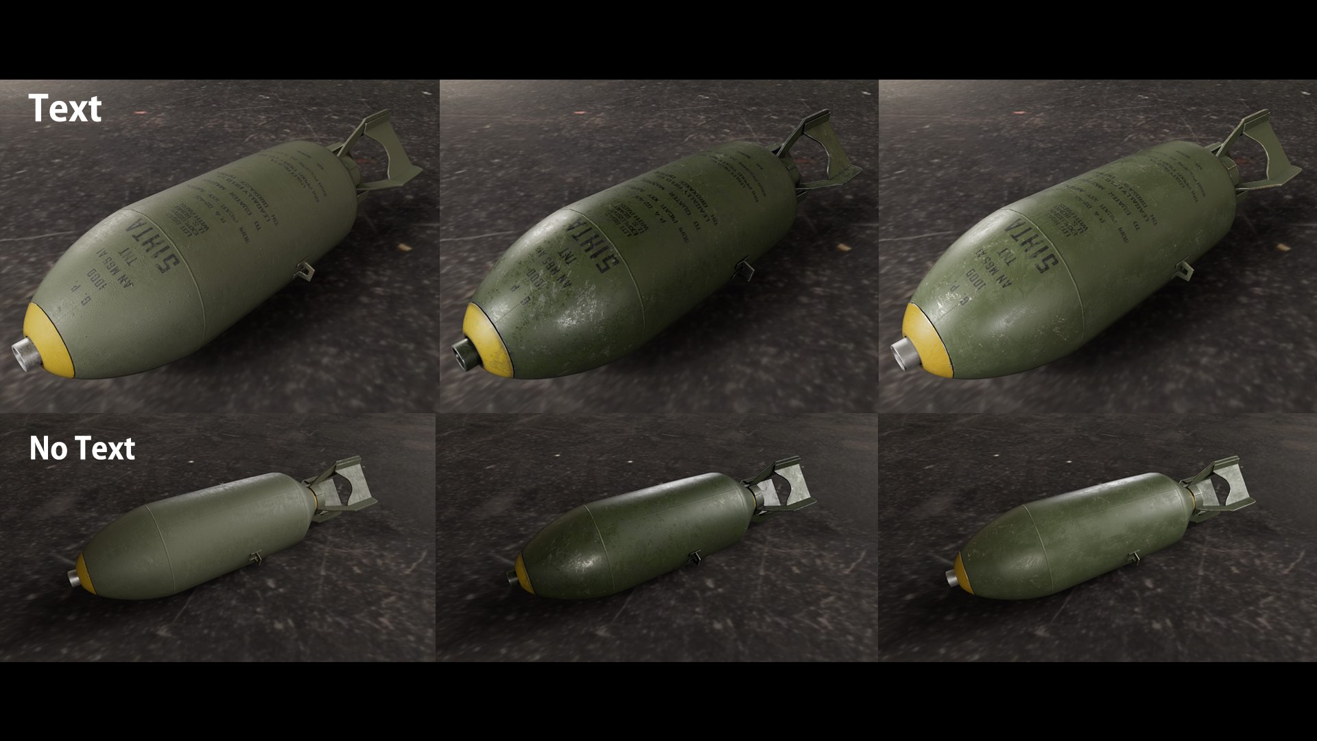 3D Military Bomb - TurboSquid 2306337