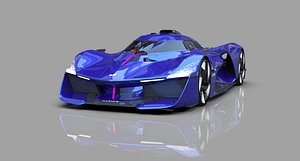 Alpine Alpenglow HY4 Concept 2022 HQ interior model