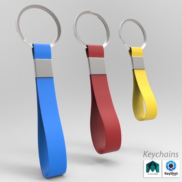 Chain key keychain 3D - TurboSquid 1270000