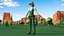Giardiniere Low Poly truccato per Maya