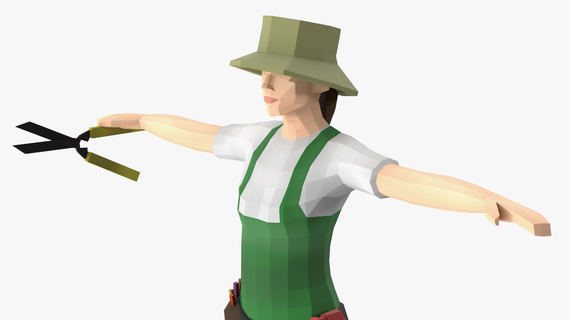 Gardener Low Poly Rigged for Maya 3D model https://p.turbosquid.com/ts-thumb/ck/eZdqXR/bm/gardenerlowpolyriggedformayamb3dmodel013/jpg/1708258081/1920x1080/fit_q87/50e269e798636f5b340c3296da20466ce70c9703/gardenerlowpolyriggedformayamb3dmodel013.jpg