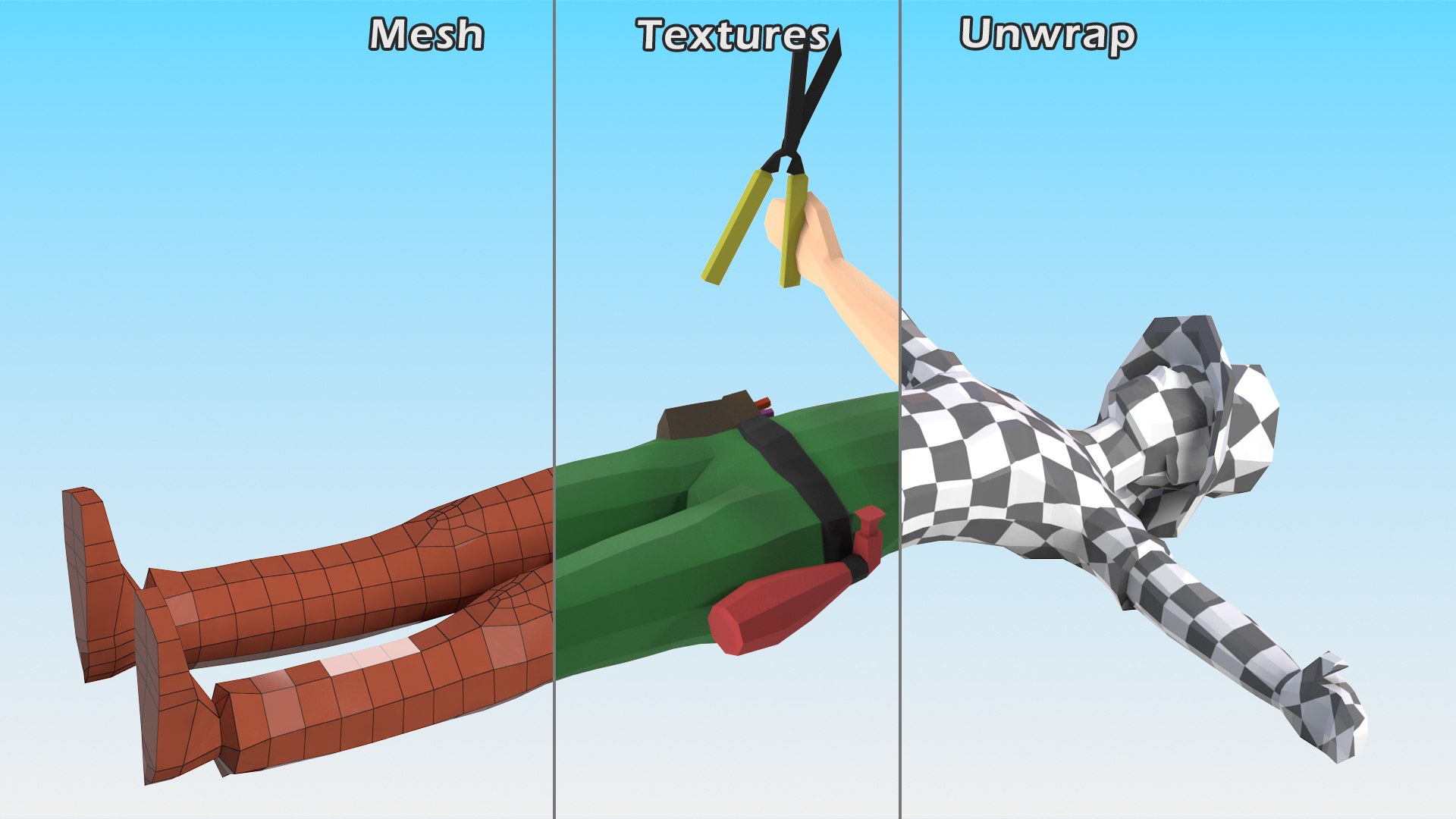 Gardener Low Poly Rigged for Maya 3D model https://p.turbosquid.com/ts-thumb/ck/eZdqXR/pS/gardenerlowpolyriggedformayamb3dmodel021/jpg/1708258115/1920x1080/fit_q87/d0d7630d55b6b26efb5e278db1d5327ad618f9ca/gardenerlowpolyriggedformayamb3dmodel021.jpg