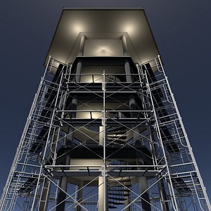 3D Pavilion in construction scene 26i05