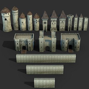 3D castle set