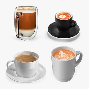 Coffee Mugs Collection 3D model