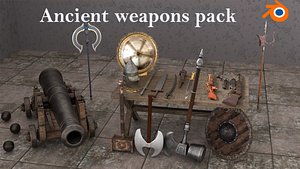 3D model Ancient Weapon Pack