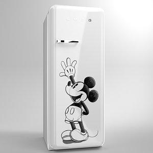 blender smeg fridge fab28 3D