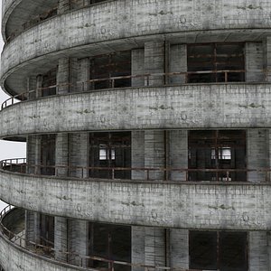 DAMAGED BUILDING WAR POST APOCALYPSE ABANDONED