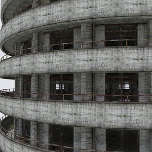 DAMAGED BUILDING WAR POST APOCALYPSE ABANDONED