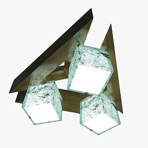 Triangular Chandelier 3D model