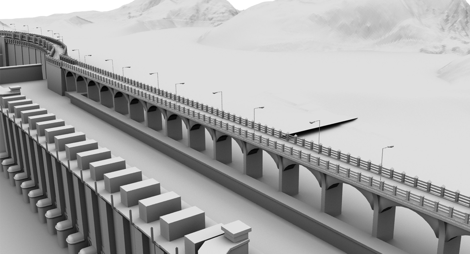 Dam Model - TurboSquid 1471966