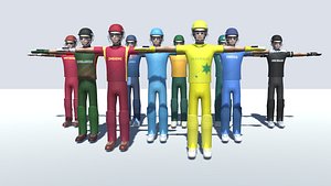 Cricket  Actions 3D model