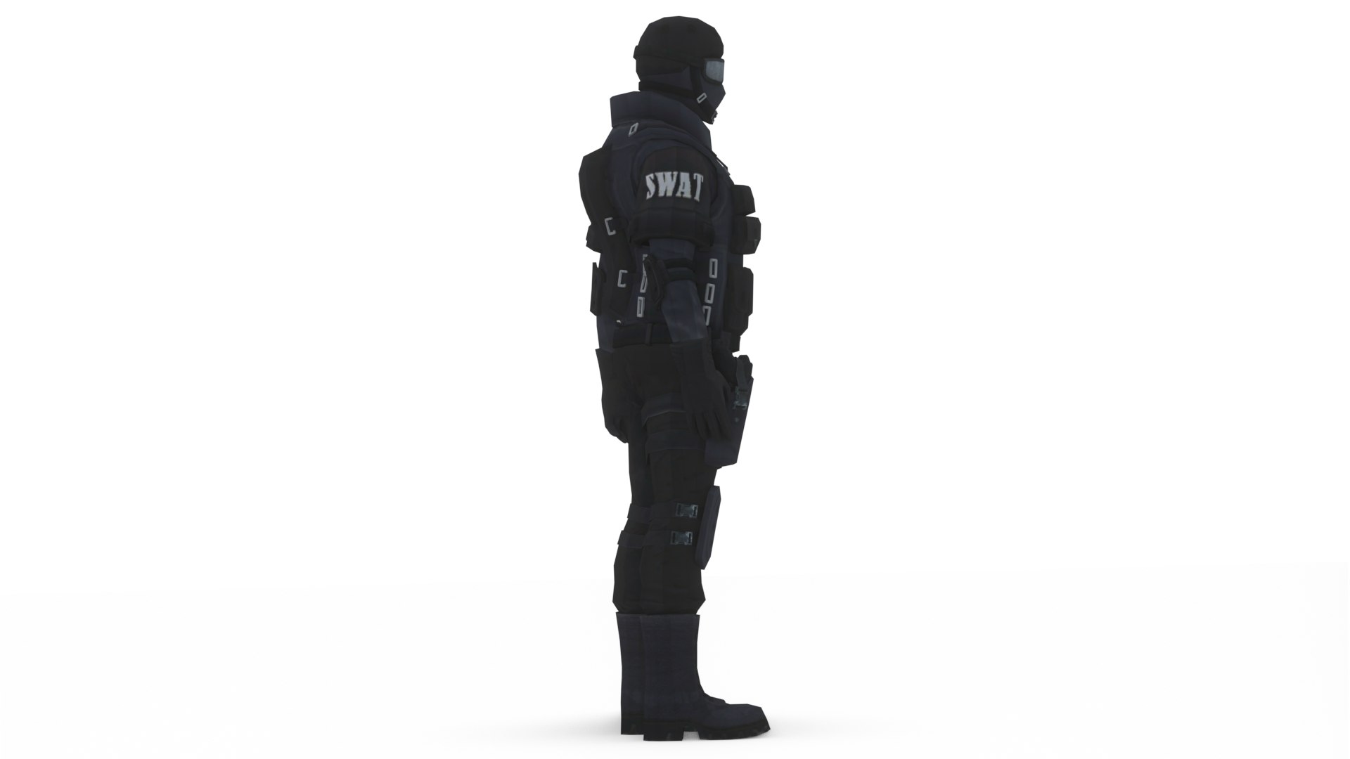 SWAT Soldier 3D ModelTactical Game Ready Character Model - TurboSquid ...