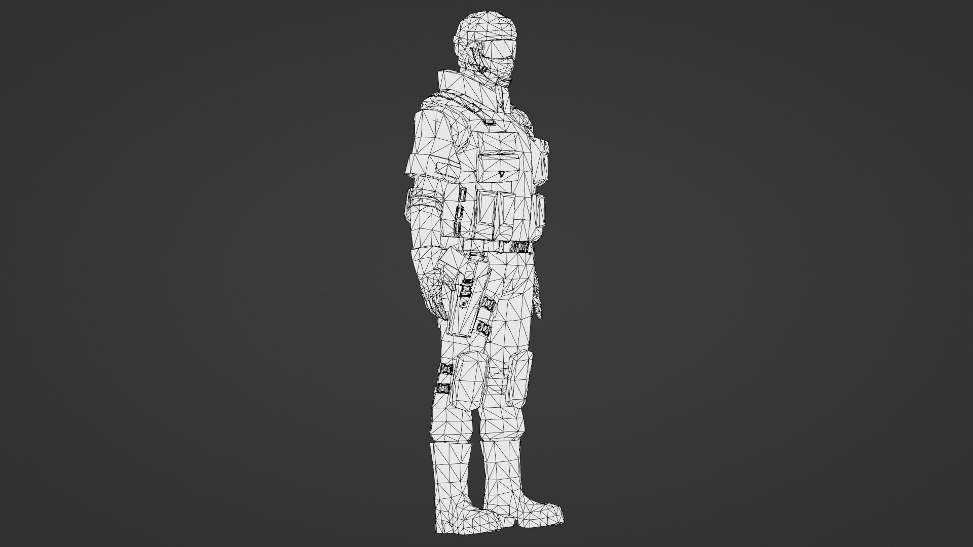 SWAT Soldier 3D ModelTactical Game Ready Character Model - TurboSquid ...