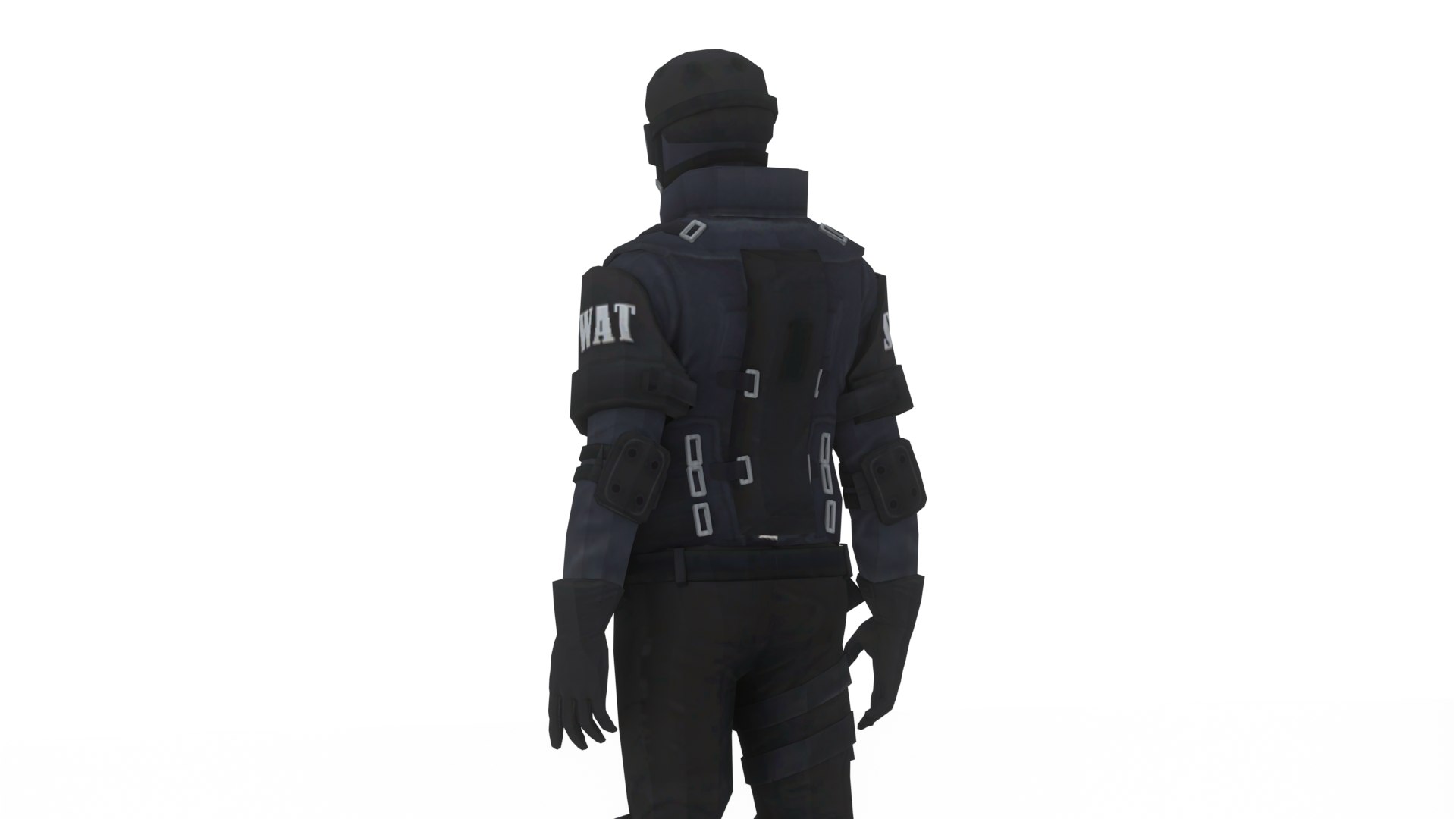 SWAT Soldier 3D ModelTactical Game Ready Character Model - TurboSquid ...