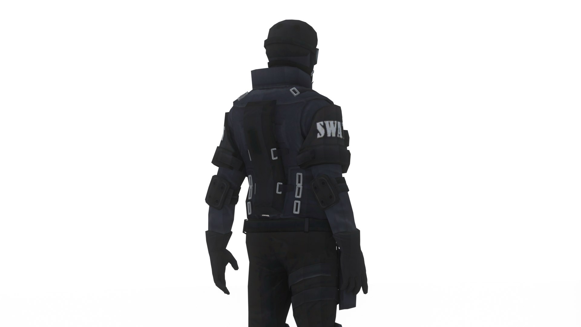 SWAT Soldier 3D ModelTactical Game Ready Character Model - TurboSquid ...
