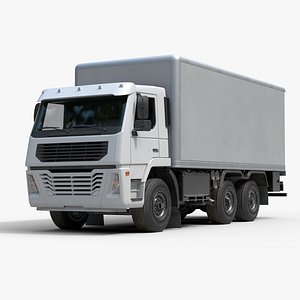 Lowpoly Generic Rigid Truck Real Time PBR