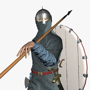 viking modelled chainmail 3d model