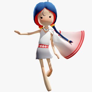 3D model Azie   girl toon N3