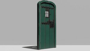 3D puerta de hierro model
