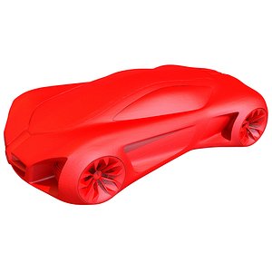 Printable 3D Model of Concept Car