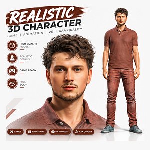 3D High Quality Human Man