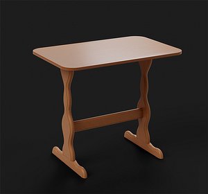3D wooden dining table