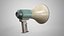 Megafone realista - Alto-falante portátil antigo de mão - Modelo 3D AAA de baixa poligonagem