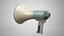 Megafone realista - Alto-falante portátil antigo de mão - Modelo 3D AAA de baixa poligonagem