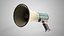 Megafone realista - Alto-falante portátil antigo de mão - Modelo 3D AAA de baixa poligonagem