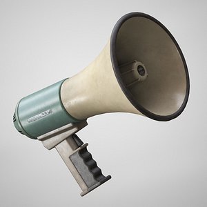 Realistic Megaphone - Old Portable Hand Loudspeaker AAA Low-poly 3D model