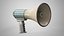 Megafone realista - Alto-falante portátil antigo de mão - Modelo 3D AAA de baixa poligonagem