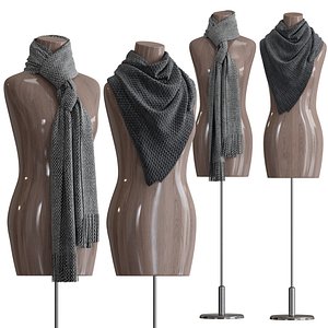 3D Shawl over the body 3