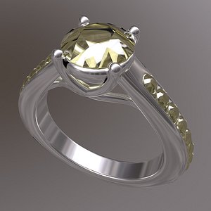 engagement ring 3D model