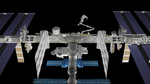 international space station 3D model