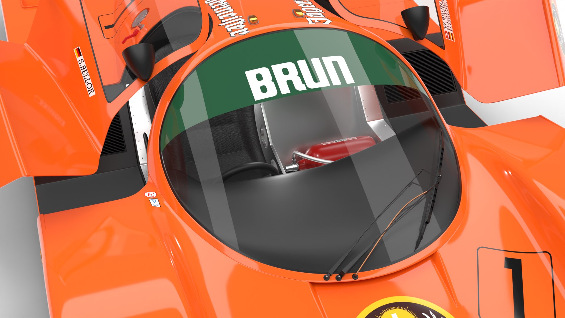 3D Porsche 956 Group C Brun Motorsport 1982 Jagermeister Racing HQ 3d ...