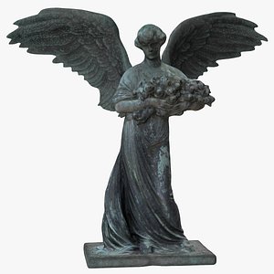 angel woman wings 3D