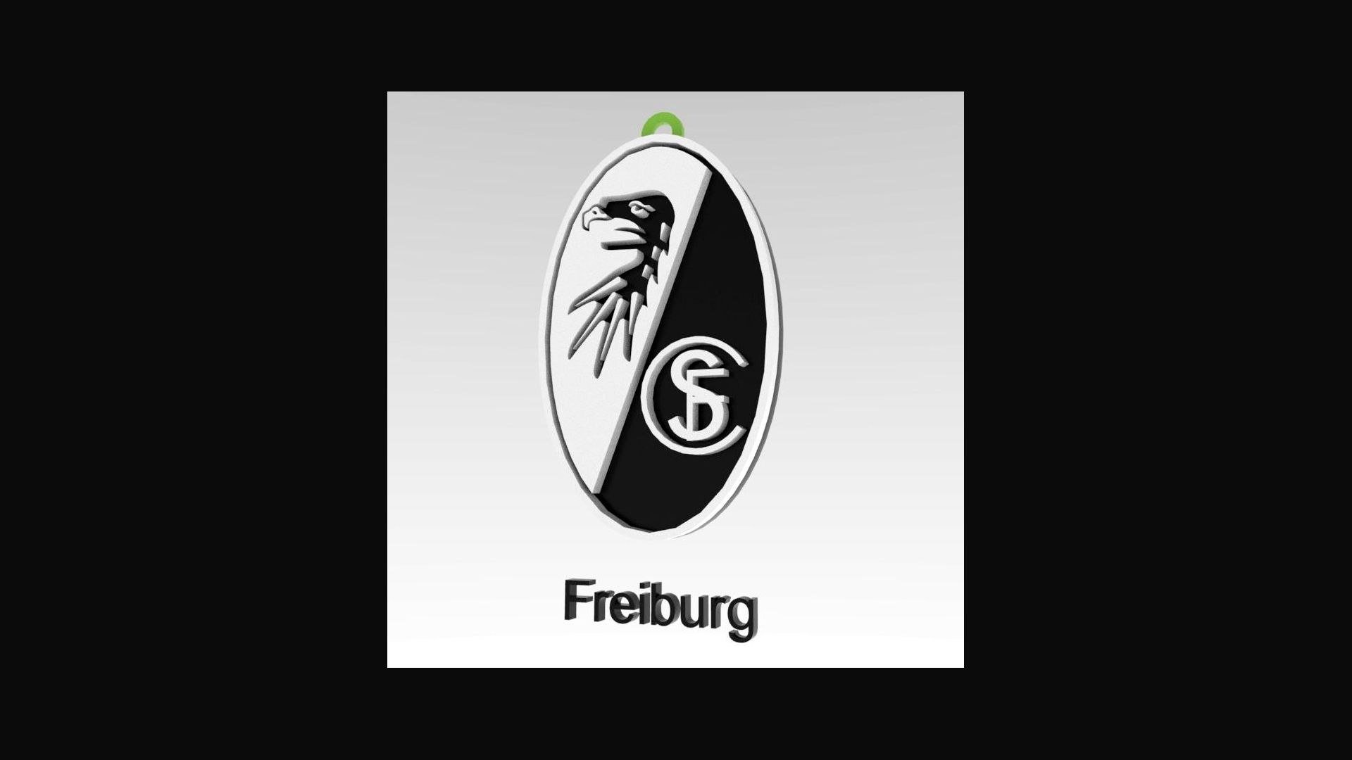 Freiburg Logo Team Printable And Renderable Keychan 3D Model ...