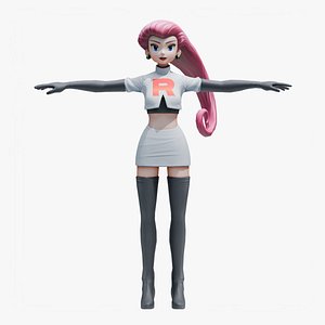 Jessie Team Rocket - Pokemon 3D model