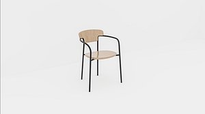 Pecan Chair 3D