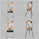 Tall Vertical Corkboard Duo - Customizable Pin Boards