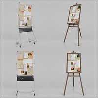 Tall Vertical Corkboard Duo - Customizable Pin Boards