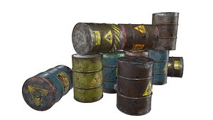 barrels waste 3D model