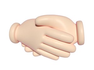 3D cartoon hand model
