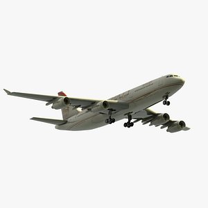 airbus a340 etihad 340 3d model