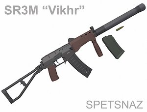 modernized assault rifle sr3m 3d max